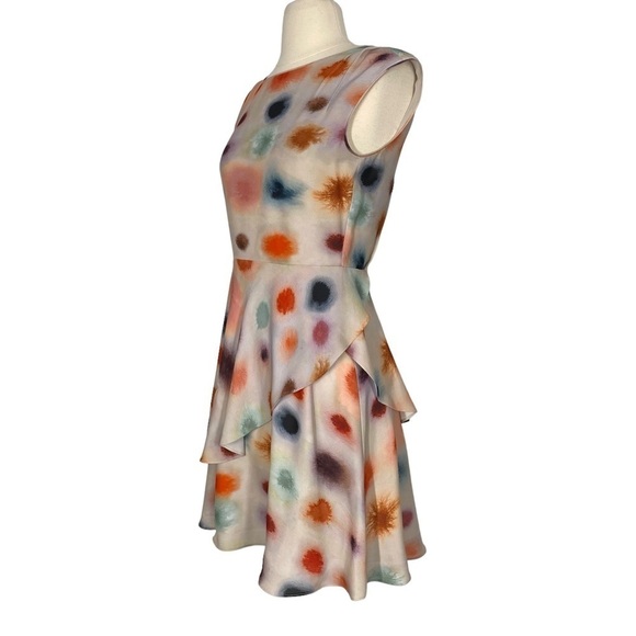 REISS Lora Ink Spot Dress - Picture 3 of 7